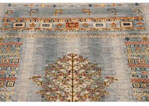 Tappeto Gabbeh Nova Geometrico Azzurro Beige 104x143 Cm