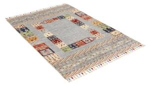Tappeto Gabbeh Nova Geometrico Azzurro Multicolore 103x145 Cm