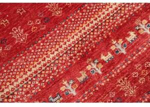 Tappeto Gabbeh Nova Figurativo Rosso Beige 80x123 Cm