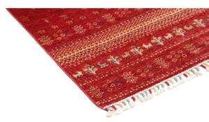 Tappeto Gabbeh Nova Figurativo Rosso Beige 80x123 Cm