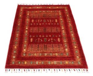 Tappeto Gabbeh Nova Geometrico Rosso Beige 78x119 Cm