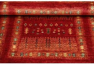 Tappeto Gabbeh Nova Geometrico Rosso Beige 78x119 Cm