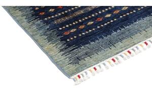 Tappeto Gabbeh Nova Figurativo Blu Multicolore 78x121 Cm