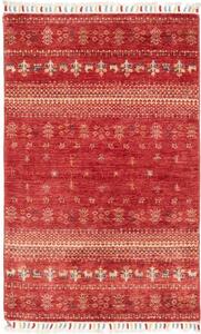 Tappeto Gabbeh Nova Figurativo Rosso Beige 80x123 Cm