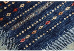 Tappeto Gabbeh Nova Figurativo Blu Multicolore 78x121 Cm
