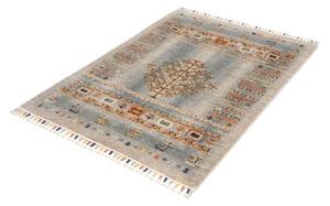 Tappeto Gabbeh Nova Geometrico Azzurro Beige 104x143 Cm
