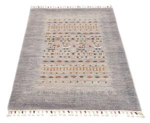 Tappeto Gabbeh Nova Figurativo Grigio Beige 80x126 Cm