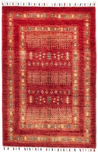 Tappeto Gabbeh Nova Geometrico Rosso Beige 78x119 Cm