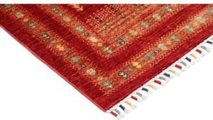 Tappeto Gabbeh Nova Geometrico Rosso Beige 78x119 Cm