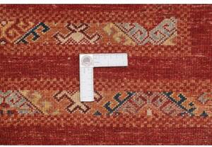 Tappeto Gabbeh Nova Geometrico Rosso Mattone Arrugginito 99x148 Cm