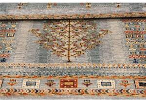 Tappeto Gabbeh Nova Geometrico Azzurro Beige 104x143 Cm