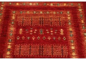 Tappeto Gabbeh Nova Geometrico Rosso Beige 78x119 Cm