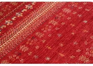 Tappeto Gabbeh Nova Figurativo Rosso Beige 80x123 Cm