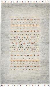 Tappeto Gabbeh Nova Figurativo Grigio Multicolore 78x127 Cm
