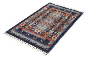 Tappeto Gabbeh Nova Figurativo Blu Azzurro 81x125 Cm