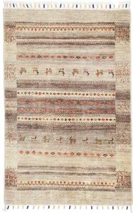 Tappeto Gabbeh Nova Figurativo Beige Marrone 80x120 Cm
