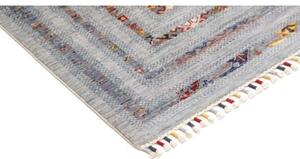 Tappeto Gabbeh Nova Geometrico Azzurro Grigio 80x118 Cm