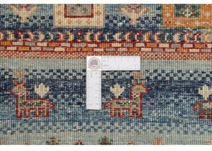 Tappeto Gabbeh Nova Figurativo Blu Azzurro 81x125 Cm