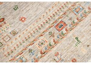 Tappeto Gabbeh Nova Figurativo Beige Multicolore 77x128 Cm