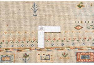 Tappeto Gabbeh Nova Figurativo Grigio Tortora Multicolore 82x193 Cm