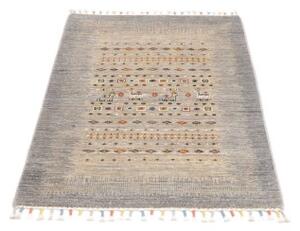 Tappeto Gabbeh Nova Figurativo Grigio Beige 80x118 Cm