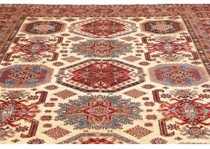 Tappeto Kazak Fine Geometrico Avorio Rosso 268x363 Cm