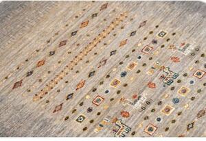Tappeto Gabbeh Nova Figurativo Grigio Beige 80x118 Cm