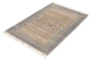 Tappeto Gabbeh Nova Figurativo Grigio Beige 80x118 Cm