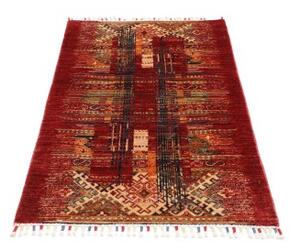 Tappeto Gabbeh Nova Astratto Rosso Beige 80x124 Cm