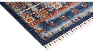 Tappeto Gabbeh Nova Figurativo Blu Azzurro 81x125 Cm