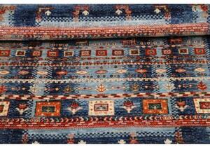 Tappeto Gabbeh Nova Figurativo Blu Azzurro 81x125 Cm