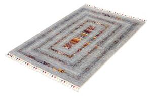 Tappeto Gabbeh Nova Geometrico Azzurro Grigio 80x118 Cm