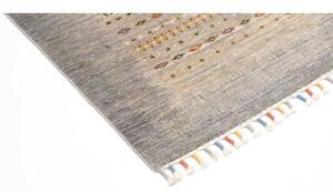 Tappeto Gabbeh Nova Figurativo Grigio Beige 80x118 Cm
