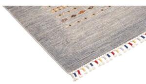 Tappeto Gabbeh Nova Figurativo Grigio Multicolore 78x127 Cm