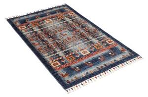 Tappeto Gabbeh Nova Figurativo Blu Azzurro 81x125 Cm