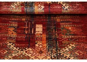 Tappeto Gabbeh Nova Astratto Rosso Beige 80x124 Cm