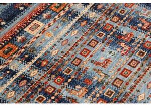 Tappeto Gabbeh Nova Figurativo Blu Azzurro 81x125 Cm