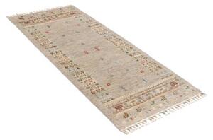 Tappeto Gabbeh Nova Figurativo Grigio Tortora Multicolore 82x193 Cm