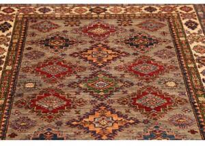Tappeto Kazak Fine Geometrico Beige Rosso 126x184 Cm