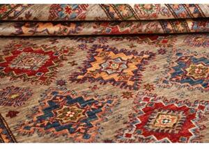 Tappeto Kazak Fine Geometrico Beige Rosso 126x184 Cm