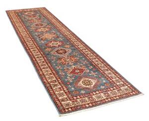 Tappeto Kazak Fine Stilizzato Blu Rosso Corsia 86x306 Cm