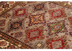 Tappeto Kazak Fine Geometrico Beige Rosso 126x184 Cm