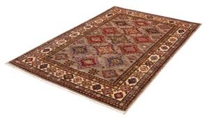 Tappeto Kazak Fine Geometrico Beige Rosso 126x184 Cm