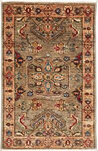 Tappeto Kazak Fine Stilizzato Tortora Rosso 58x90 Cm