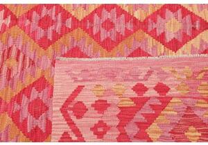 Tappeto Kilim Geometrico Rosa Giallo 204x289 Cm