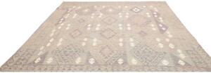 Tappeto Kilim Geometrico Beige Malva 242x290 Cm
