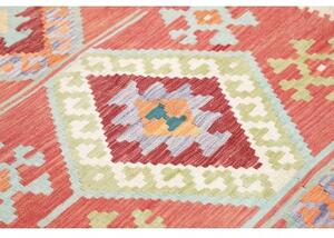 Tappeto Kilim Stilizzato Terracotta Avorio 178x260 Cm