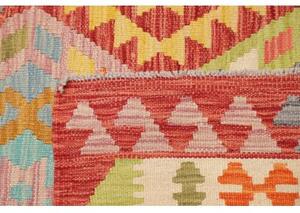 Tappeto Kilim Stilizzato Rosso Multicolore 177x250 Cm
