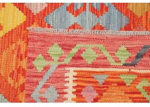 Tappeto Kilim Geometrico Rosso Multicolore 190x235 Cm