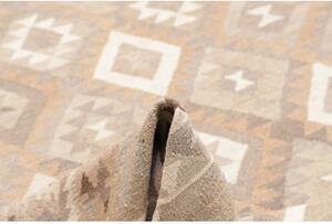 Tappeto Kilim Geometrico Beige Avorio 204x295 Cm